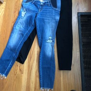Maternity jeans Gap and Ingrid & Isabel